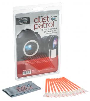 The Dust Patrol Sensor Cleaning Kit w. 12x Alpha Swabs APS-C + Micro Fiber Cloth 