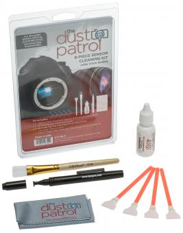 The Dust Patrol Kit w. 4x Alpha Swabs APS-C + Gamma Fluid + Micro Fiber Cloth + LensPen + D-SLR-BRUSH 