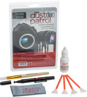 The Dust Patrol Kit w. 4x Alpha Swabs APS-C + Beta Fluid + Micro Fiber Cloth + LensPen + D-SLR-BRUSH 