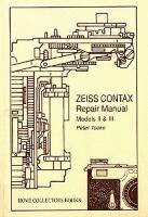 Zeiss Contax Repair Manual Models II,III 
