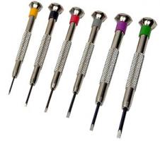 Screwdriver Set, Slotted 6 in Pouch 